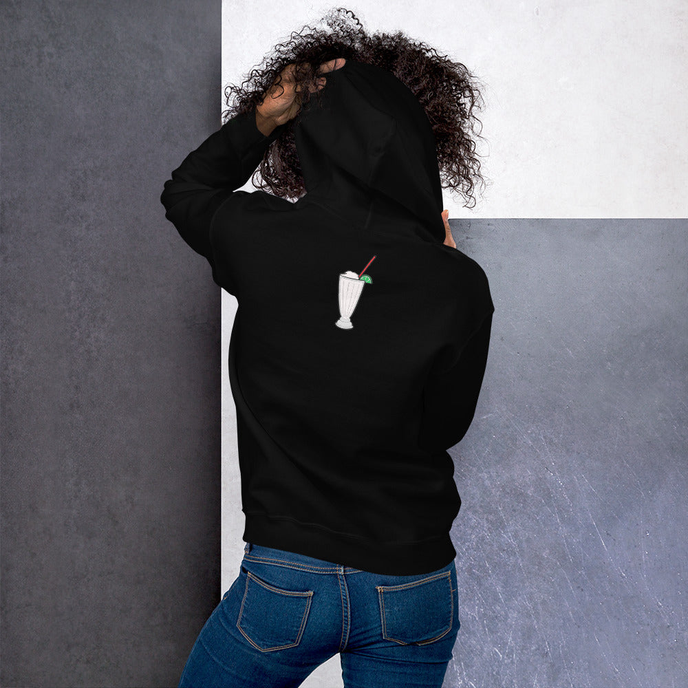 East LA Unisex Hoodie with Margarita on the Back