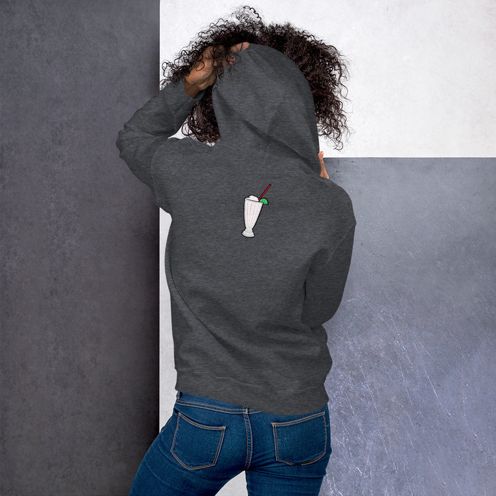 East LA Unisex Hoodie with Margarita on the Back