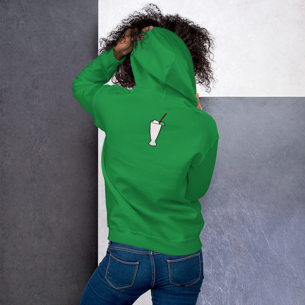 East LA Unisex Hoodie with Margarita on the Back