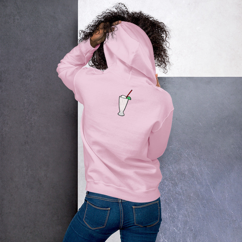 East LA Unisex Hoodie with Margarita on the Back