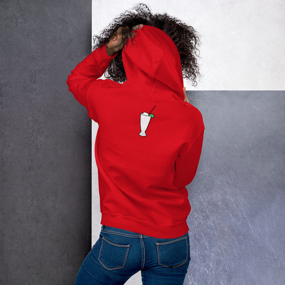 East LA Unisex Hoodie with Margarita on the Back