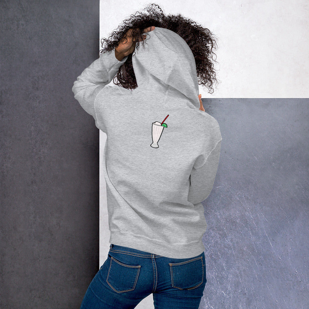 East LA Unisex Hoodie with Margarita on the Back