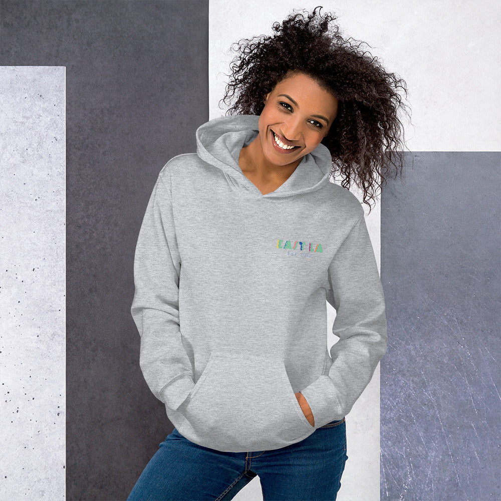East LA Unisex Hoodie with Margarita on the Back
