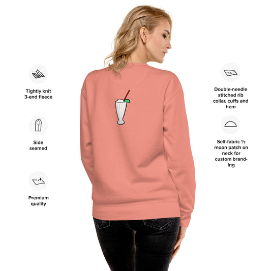 Unisex Premium Sweatshirt Margarita on the Back